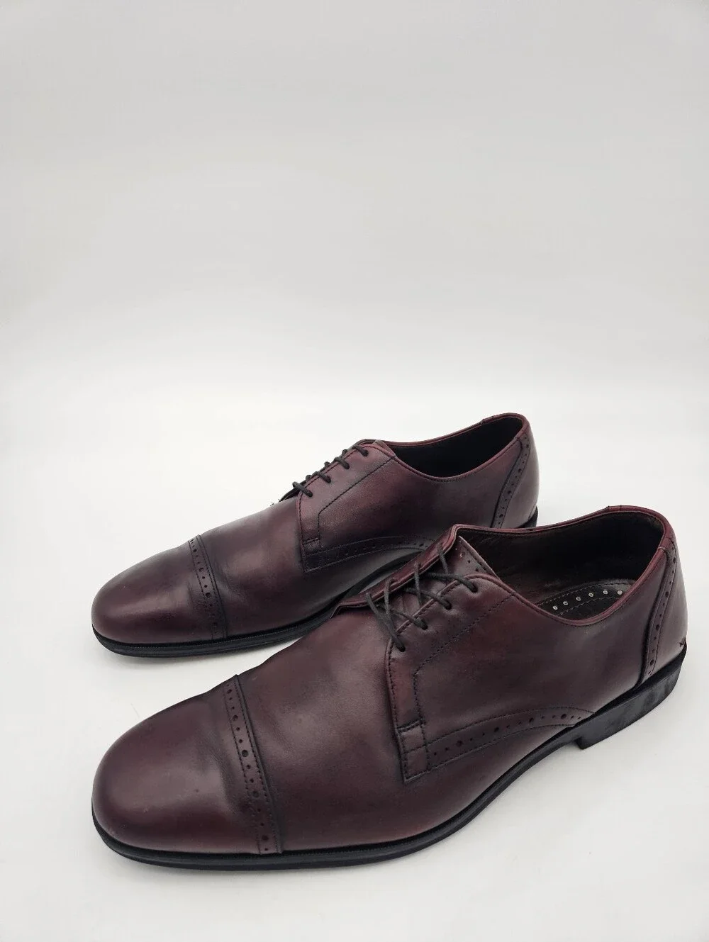 Allen Edmonds Men’s Shoes BACK BAY 11.5 D Burgundy Oxford  Toe Cap
